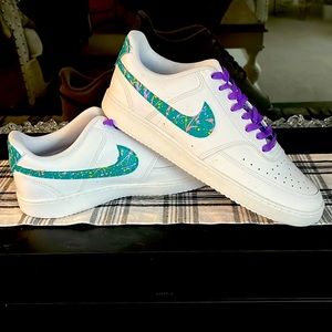 Men’s Size 12 Nike Court Vision CUSTOMIZED